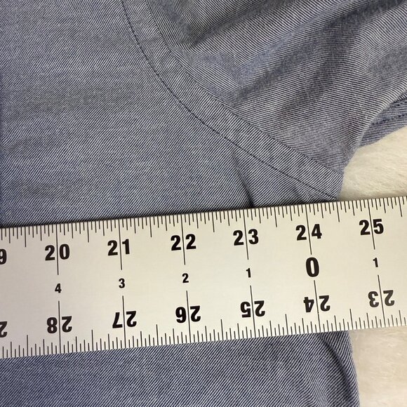 Untuckit Mens X-Large Gray Blue Button-Down Shirt  100% Cotton Long Sleeve - Picture 7 of 13